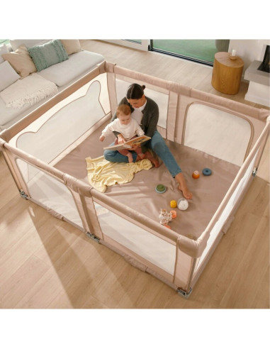 BN-LO-FLORENCE_EASY_FOLD_BEIGE_SAND,Tarc de joaca copii, Lionelo, Florence Easy Fold, 150 x 180 x 75 cm, Pliere, depliere automa
