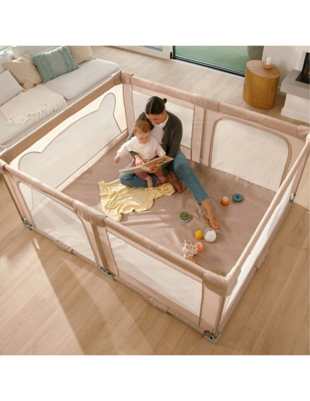 BN-LO-FLORENCE_EASY_FOLD_BEIGE_SAND,Tarc de joaca copii, Lionelo, Florence Easy Fold, 150 x 180 x 75 cm, Pliere, depliere automa