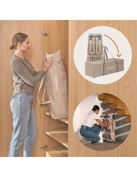BN-LO-FLORENCE_EASY_FOLD_BEIGE_SAND,Tarc de joaca copii, Lionelo, Florence Easy Fold, 150 x 180 x 75 cm, Pliere, depliere automa