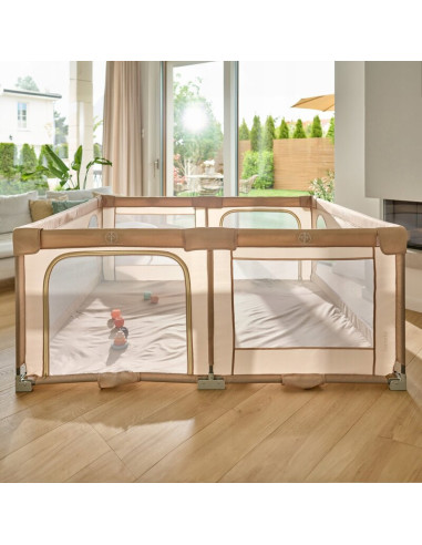 BN-LO-FLORENCE_EASY_FOLD_BEIGE_SAND,Tarc de joaca copii, Lionelo, Florence Easy Fold, 150 x 180 x 75 cm, Pliere, depliere automa