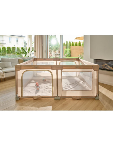 BN-LO-FLORENCE_EASY_FOLD_BEIGE_SAND,Tarc de joaca copii, Lionelo, Florence Easy Fold, 150 x 180 x 75 cm, Pliere, depliere automa