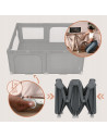 BN-LO-FLORENCE_EASY_FOLD_GREY_GRAPHITE,Tarc de joaca copii, Lionelo, Florence Easy Fold, 150 x 180 x 75 cm, Pliere, depliere aut