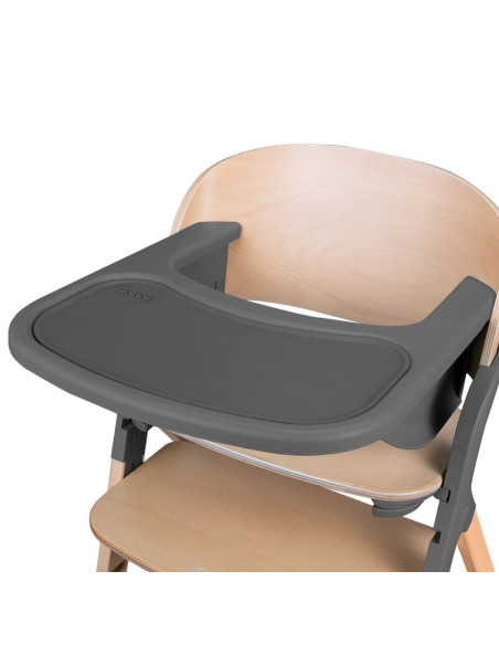 BN-LO-MEGAN_GREY_WOOD,Scaun de masa multifunctional Megan, Lionelo, Din lemn de fag, 6 luni- adult, Reglabil pe inaltime, Husa i