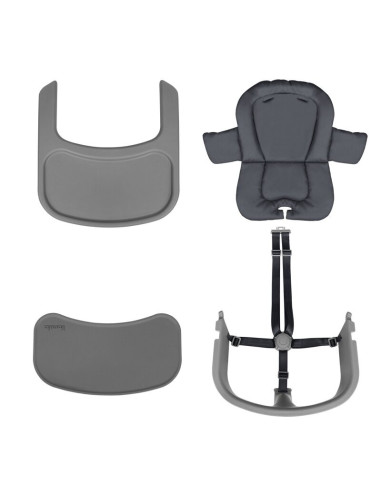 BN-LO-MEGAN_GREY_WOOD,Scaun de masa multifunctional Megan, Lionelo, Din lemn de fag, 6 luni- adult, Reglabil pe inaltime, Husa i