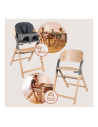 BN-LO-MEGAN_GREY_WOOD,Scaun de masa multifunctional Megan, Lionelo, Din lemn de fag, 6 luni- adult, Reglabil pe inaltime, Husa i