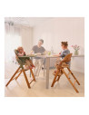 BN-LO-MEGAN_WHITE_NATURAL_WOOD,Scaun de masa multifunctional Megan, Lionelo, Din lemn de fag, 6 luni- adult, Reglabil pe inaltim