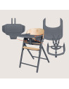 BN-LO-CELIA_GREY_WOOD,Scaun de masa multifunctional Celia, Lionelo, Din lemn de fag, 6 luni- adult, Reglabil pe inaltime, Spatar