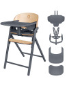 BN-LO-CELIA_GREY_WOOD,Scaun de masa multifunctional Celia, Lionelo, Din lemn de fag, 6 luni- adult, Reglabil pe inaltime, Spatar