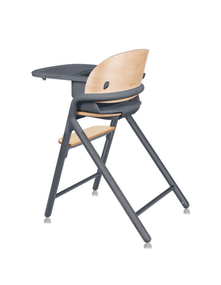 BN-LO-CELIA_GREY_WOOD,Scaun de masa multifunctional Celia, Lionelo, Din lemn de fag, 6 luni- adult, Reglabil pe inaltime, Spatar
