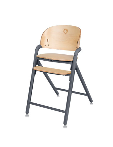 BN-LO-CELIA_GREY_WOOD,Scaun de masa multifunctional Celia, Lionelo, Din lemn de fag, 6 luni- adult, Reglabil pe inaltime, Spatar