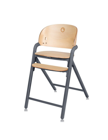 BN-LO-CELIA_GREY_WOOD,Scaun de masa multifunctional Celia, Lionelo, Din lemn de fag, 6 luni- adult, Reglabil pe inaltime, Spatar