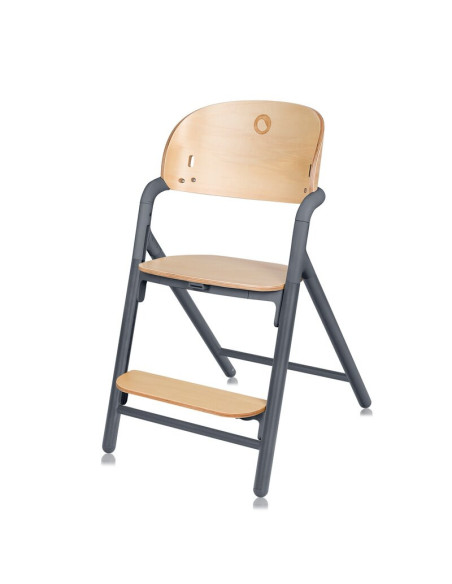 BN-LO-CELIA_GREY_WOOD,Scaun de masa multifunctional Celia, Lionelo, Din lemn de fag, 6 luni- adult, Reglabil pe inaltime, Spatar