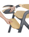 BN-LO-CELIA_GREY_WOOD,Scaun de masa multifunctional Celia, Lionelo, Din lemn de fag, 6 luni- adult, Reglabil pe inaltime, Spatar