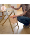BN-LO-CELIA_GREY_WOOD,Scaun de masa multifunctional Celia, Lionelo, Din lemn de fag, 6 luni- adult, Reglabil pe inaltime, Spatar