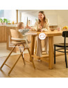 BN-LO-CELIA_GREY_WOOD,Scaun de masa multifunctional Celia, Lionelo, Din lemn de fag, 6 luni- adult, Reglabil pe inaltime, Spatar