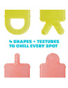 BN-FRI42,Jucarii dentitie, FridaBaby, 4 in 1, Calmeaza gingiile in timpul eruptiei dentare, 4 forme, Fabricat din silicon non-to