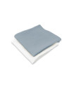 BN-6426972029780,Set 2 museline, Qmini, Multifunctionale, Din material certificat Oeko Tex Standard 100, 30x30 cm, Jeans si Crea