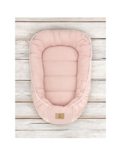 BN-6426972029872,Cosulet bebelus, Qmini, Pentru dormit, Baby Nest 55 x 75 cm, Husa 100% muselina dubla, Material certificat Oeko 2