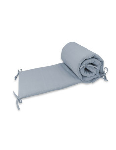 BN-6426972029964,Aparatoare pentru patut, Qmini, Din muselina dubla, 180x30 cm, Cu panglici, Material certificat Oeko Tex Standa 2