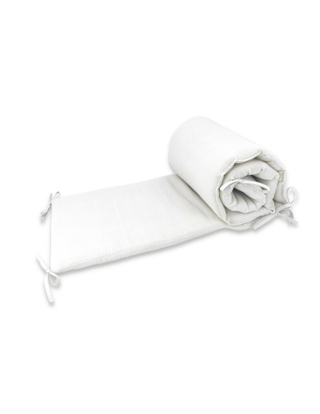 BN-6426972030007,Aparatoare pentru patut, Qmini, Din muselina dubla, 180x30 cm, Din material certificat Oeko Tex Standard 100, C