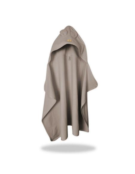 BN-6426972030090,Prosop cu gluga pentru juniori, Qmini, Cu urechi si agatatoare, Dimensiune 120x85cm, Din tricot termo-terry din