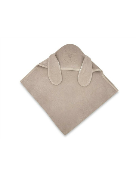 BN-6426972030151,Prosop cu gluga, Qmini, Mare, Cu broderie si urechi, Dimensiune 100x100 cm, Din tricot termo-terry din bambus, 