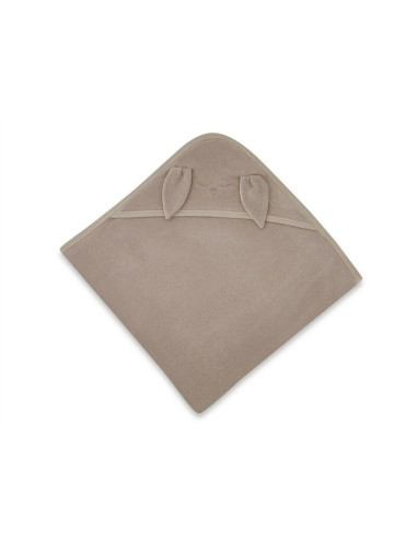 BN-6426972030175,Prosop cu gluga, Qmini, Mare, Cu broderie si urechi, Dimensiune 100x100 cm, Din tricot termo-terry din bambus, 