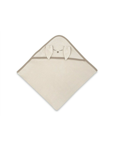 BN-6426972030182,Prosop cu gluga, Qmini, Mare, Cu broderie si urechi, Dimensiune 100x100 cm, Din tricot termo-terry din bambus, 