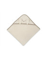 BN-6426972030182,Prosop cu gluga, Qmini, Mare, Cu broderie si urechi, Dimensiune 100x100 cm, Din tricot termo-terry din bambus,