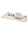 BN-6426972030205,Prosop cu gluga, Qmini, Mare, Cu broderie si urechi, Dimensiune 100x100 cm, Din tricot termo-terry din bambus, 