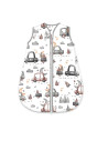BN-6426972030281,Sac de dormit, MimiNu, Pentru bebelusi, De iarna, Din bumbac certificat Oeko Tex Standard 100, Cu fermoar, 70 c
