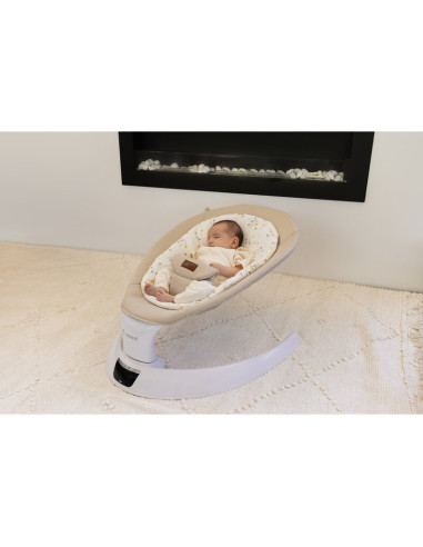 BN-8420421090039,Balansoar electric, Jane, Moon, Cu 5 trepte de viteza, Timer, 12 melodii si 5 sunete ale naturii, Conform cu st