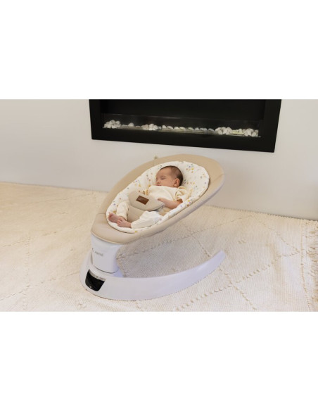 BN-8420421090039,Balansoar electric, Jane, Moon, Cu 5 trepte de viteza, Timer, 12 melodii si 5 sunete ale naturii, Conform cu st