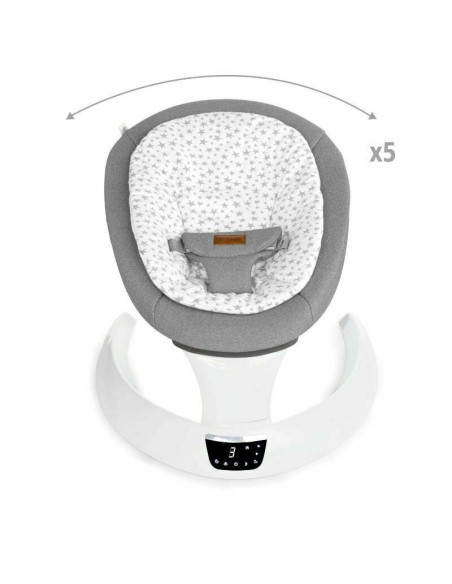 BN-8420421090039,Balansoar electric, Jane, Moon, Cu 5 trepte de viteza, Timer, 12 melodii si 5 sunete ale naturii, Conform cu st