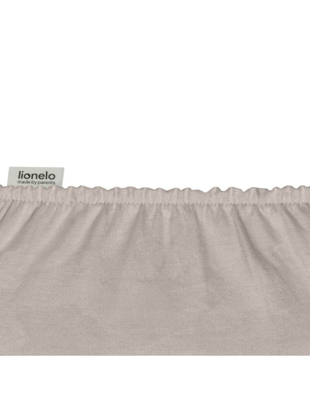 BN-LO-BAMBOO_SHEET_OFF_WHITE_BEIGE_118x60,Set cearceafuri cu elastic, Lionelo, Pentru patuturi 120 x 60 cm, Pentru saltele de ma