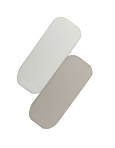 BN-LO-BAMBOO_SHEET_OFF_WHITE_BEIGE_70x28,Set cearceafuri cu elastic, Lionelo, 70x28 cm, Pentru landouri si patutul co-sleeper Ma