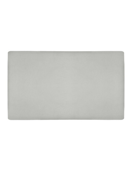 BN-LO-BAMBOO_SHEET_OFF_WHITE_GREY_118x60,Set cearceafuri cu elastic, Lionelo, Pentru patuturi 120 x 60 cm, Pentru saltele de max