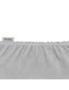 BN-LO-BAMBOO_SHEET_OFF_WHITE_GREY_118x60,Set cearceafuri cu elastic, Lionelo, Pentru patuturi 120 x 60 cm, Pentru saltele de max