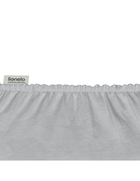 BN-LO-BAMBOO_SHEET_OFF_WHITE_GREY_80x42,Set cearceafuri cu elastic, Lionelo, 80x42 cm, Pentru co-sleepere, Pentru saltele de max