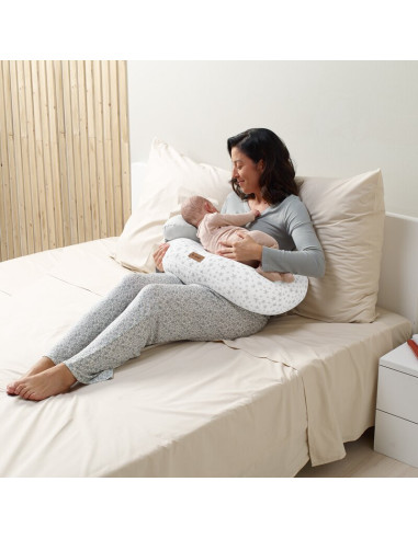 BN-8420421089385,Perna pentru alaptare, Jane, Ergonomica, Cu husa detasabila si lavabila si pernuta suplimentara, Umpluta cu bil