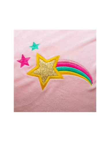 BN-56430,Jucarie gonflabila de plus cu sunete, Baby Mix, In forma de unicorn, Husa moale detasabila, Cu pompa inclusa, Pana la 7