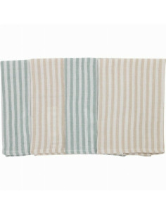 BN-87769,Set 4 lavete, Bubaba, Din muselina, Dimensiune 40x40 cm, Pentru spalarea si ingrijirea fetei si a corpului bebelusului 