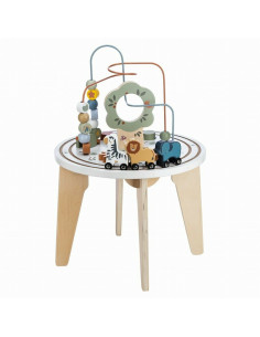 BN-86724,Masuta Montessori cu activitati, Free2Play, Cu multiple activitati, Dezvolta coordonarea ochi-mana, Din lemn, 18 luni+, 2