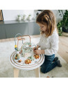 BN-86724,Masuta Montessori cu activitati, Free2Play, Cu multiple activitati, Dezvolta coordonarea ochi-mana, Din lemn, 18 luni+,