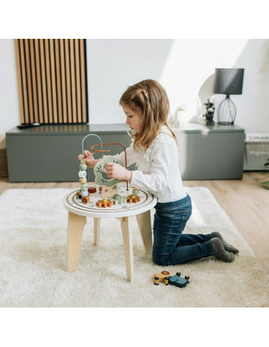 BN-86724,Masuta Montessori cu activitati, Free2Play, Cu multiple activitati, Dezvolta coordonarea ochi-mana, Din lemn, 18 luni+,