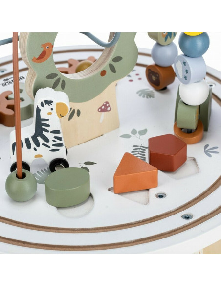 BN-86724,Masuta Montessori cu activitati, Free2Play, Cu multiple activitati, Dezvolta coordonarea ochi-mana, Din lemn, 18 luni+,