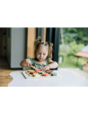 BN-85130,Set fructe feliate, Free2Play, Cu inchidere velcro, Din lemn, 20 piese, Multicolor