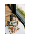 BN-85130,Set fructe feliate, Free2Play, Cu inchidere velcro, Din lemn, 20 piese, Multicolor