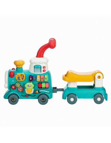 BN-86434,Antemergator 5 in 1 Magic Train, Free2Move, Cu diverse activitati de joaca, Panou Educational, Efecte sonore si luminoa