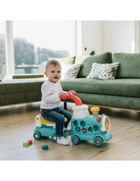 BN-86434,Antemergator 5 in 1 Magic Train, Free2Move, Cu diverse activitati de joaca, Panou Educational, Efecte sonore si luminoa